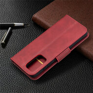 Samsung Galaxy A52 / A52s Hoesje - MobyDefend Wallet Book Case Met Koord - Rood