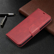 Samsung Galaxy A52 / A52s Hoesje - MobyDefend Wallet Book Case Met Koord - Rood