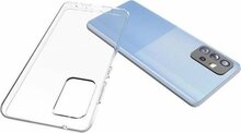 Samsung Galaxy A72 hoesje, MobyDefend Transparante TPU Gelcase, Volledig Doorzichtig