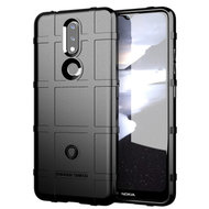 Nokia 2.4 Hoesje - Mobydefend Rugged Shield TPU Backcover - Zwart