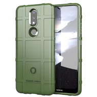 Nokia 2.4 Hoesje - Mobydefend Rugged Shield TPU Backcover - Groen