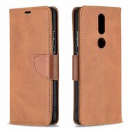 Nokia 2.4 Hoesje - MobyDefend Wallet Book Case Met Koord - Bruin