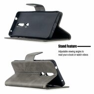 Nokia 2.4 Hoesje - MobyDefend Wallet Book Case Met Koord - Grijs