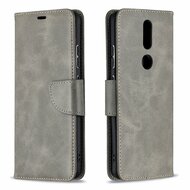Nokia 2.4 Hoesje - MobyDefend Wallet Book Case Met Koord - Grijs