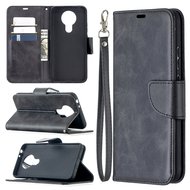 Nokia 3.4 Hoesje - MobyDefend Wallet Book Case Met Koord - Zwart