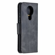 Nokia 3.4 hoesje, MobyDefend Wallet Book Case Met Koord, Zwart