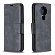 Nokia 3.4 Hoesje - MobyDefend Wallet Book Case Met Koord - Zwart