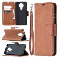 Nokia 3.4 Hoesje - MobyDefend Wallet Book Case Met Koord - Bruin