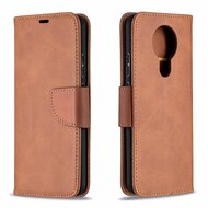 Nokia 3.4 Hoesje - MobyDefend Wallet Book Case Met Koord - Bruin