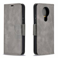 Nokia 3.4 Hoesje - MobyDefend Wallet Book Case Met Koord - Grijs