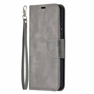 Nokia 3.4 Hoesje - MobyDefend Wallet Book Case Met Koord - Grijs