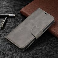 Nokia 3.4 hoesje, MobyDefend Wallet Book Case Met Koord, Grijs
