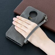 Nokia 3.4 Hoesje - MobyDefend Wallet Book Case Met Koord - Grijs
