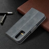 Samsung Galaxy S20 FE hoesje, MobyDefend Wallet Book Case Met Koord, Zwart