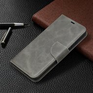 Samsung Galaxy S20 FE Hoesje - MobyDefend Wallet Book Case Met Koord - Grijs