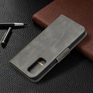 Samsung Galaxy S20 FE Hoesje - MobyDefend Wallet Book Case Met Koord - Grijs