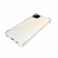 Samsung Galaxy A12 / M12 Hoesje - MobyDefend Transparante Shockproof TPU Backcover - Verstevigde Hoeken - Volledig Doorzichtig