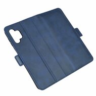 Samsung Galaxy A32 (4G) Hoesje - MobyDefend Luxe Wallet Book Case (Sluiting Zijkant) - Blauw