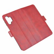 Samsung Galaxy A32 (4G) Hoesje - MobyDefend Luxe Wallet Book Case (Sluiting Zijkant) - Rood