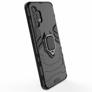 Samsung Galaxy A32 (4G) Hoesje - MobyDefend Dubbelgelaagde Pantsercase Met Standaard - Zwart