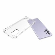 Samsung Galaxy A32 (4G) Hoesje - MobyDefend Transparante Shockproof TPU Backcover - Verstevigde Hoeken - Volledig Doorzichtig