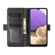Samsung Galaxy A32 (5G) Hoesje - MobyDefend Luxe Wallet Book Case (Sluiting Zijkant) - Zwart