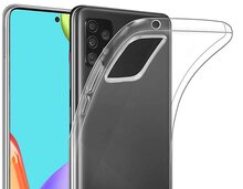 Samsung Galaxy A52 / A52s hoesje, MobyDefend Transparante TPU Gelcase, Volledig Doorzichtig