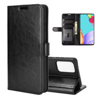 Samsung Galaxy A52 / A52s hoesje, MobyDefend Wallet Book Case (Sluiting Achterkant), Zwart