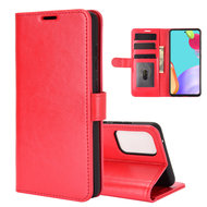 Samsung Galaxy A52 / A52s hoesje, MobyDefend Wallet Book Case (Sluiting Achterkant), Rood