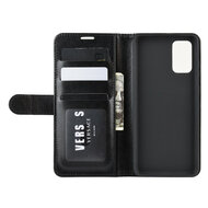 Samsung Galaxy S20 FE Hoesje - MobyDefend Wallet Book Case (Sluiting Achterkant) -  Zwart