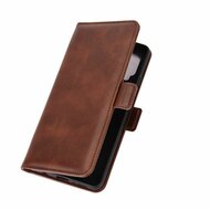 Samsung Galaxy A12 / M12 Hoesje - MobyDefend Luxe Wallet Book Case (Sluiting Zijkant) - Bruin