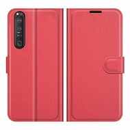 Sony Xperia 1 III Hoesje - MobyDefend Kunstleren Wallet Book Case (Sluiting Voorkant) - Rood