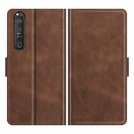 Sony Xperia 1 III Hoesje - MobyDefend Luxe Wallet Book Case (Sluiting Zijkant) - Bruin