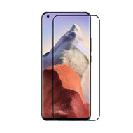 Xiaomi Mi 11 Ultra screenprotector, MobyDefend gehard glas screensaver, Zwarte randen