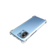 Xiaomi Mi 11 hoesje, MobyDefend Transparante Shockproof TPU Gelcase, Verstevigde Hoeken, Volledig Doorzichtig