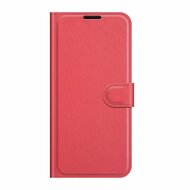 OnePlus 9 Pro hoesje, MobyDefend Kunstleren Wallet Book Case, Rood