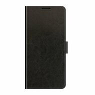 Oppo A74 4G hoesje, MobyDefend Wallet Book Case (Sluiting Achterkant), Zwart