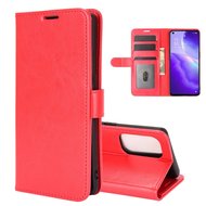 Oppo Find X3 Lite hoesje, MobyDefend Wallet Book Case (Sluiting Achterkant), Rood