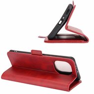Xiaomi Mi 11 Hoesje - MobyDefend Luxe Wallet Book Case (Sluiting Zijkant) - Rood