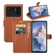 Xiaomi Mi 11 Ultra Hoesje - MobyDefend Kunstleren Wallet Book Case (Sluiting Voorkant) - Bruin