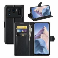 Xiaomi Mi 11 Ultra hoesje, MobyDefend Kunstleren Wallet Book Case, Zwart