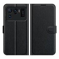 Xiaomi Mi 11 Ultra hoesje, MobyDefend Kunstleren Wallet Book Case, Zwart