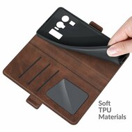 Xiaomi Mi 11 Ultra Hoesje - MobyDefend Luxe Wallet Book Case (Sluiting Zijkant) - Bruin