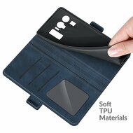Xiaomi Mi 11 Ultra Hoesje - MobyDefend Luxe Wallet Book Case (Sluiting Zijkant) - Blauw