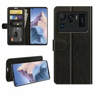 Xiaomi Mi 11 Ultra Hoesje - MobyDefend Wallet Book Case (Sluiting Achterkant) - Zwart
