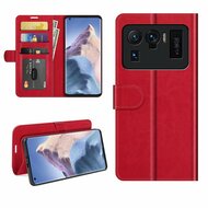 Xiaomi Mi 11 Ultra Hoesje - MobyDefend Wallet Book Case (Sluiting Achterkant) - Rood