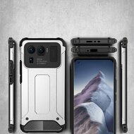 Xiaomi Mi 11 Ultra hoesje, MobyDefend Dubbelgelaagde Shockproof Pantsercase, Zilvergrijs