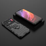 Xiaomi Mi 11 Ultra Hoesje - MobyDefend Dubbelgelaagde Pantsercase Met Standaard - Zwart
