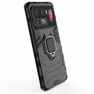 Xiaomi Mi 11 Ultra Hoesje - MobyDefend Dubbelgelaagde Pantsercase Met Standaard - Zwart