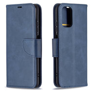 Xiaomi Redmi Note 10 / Note 10S Hoesje - MobyDefend Wallet Book Case Met Koord - Blauw